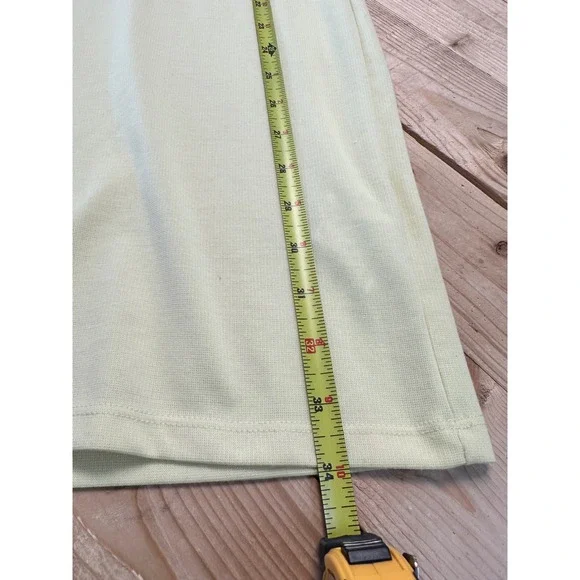 Zara Yellow Dress Ruffle Sleeve Knit Mini Dress Short Sleeve Size M - Picture 6 of 6